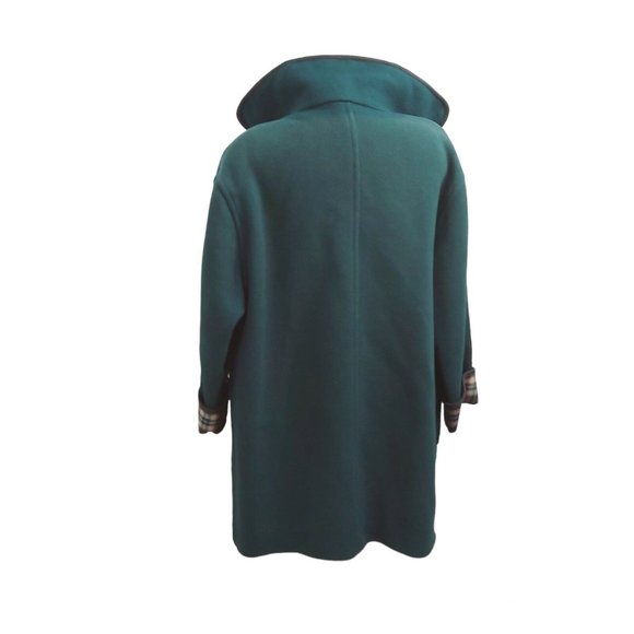 Loden Original Impragniert Merlet Seit 1927 Women Pure Wool Coat Green Italy XL - Picture 6 of 16